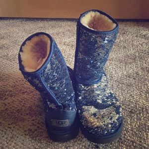Blue sequins UGGS